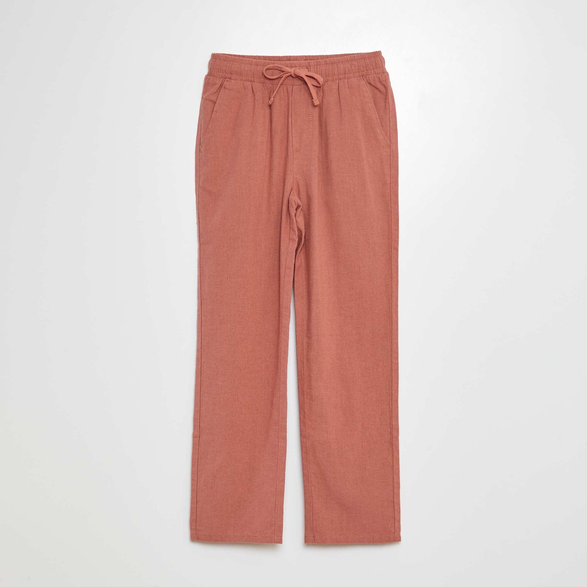Pantalon regular en lin ROSE