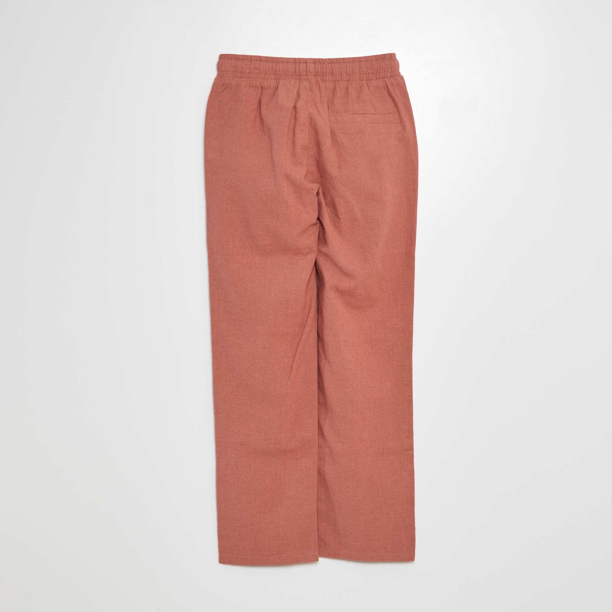 Pantalon regular en lin ROSE