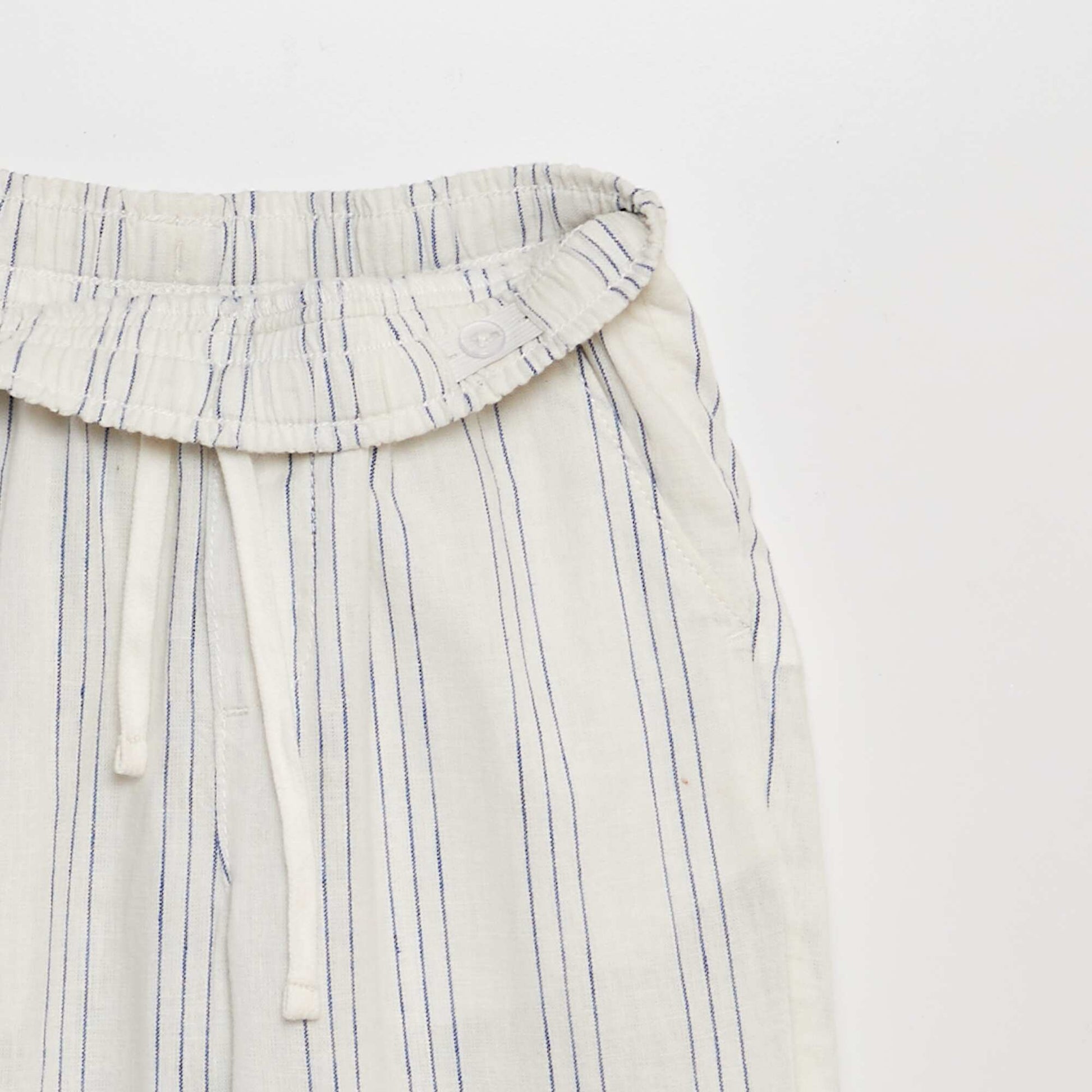 Pantalon regular en lin VERT