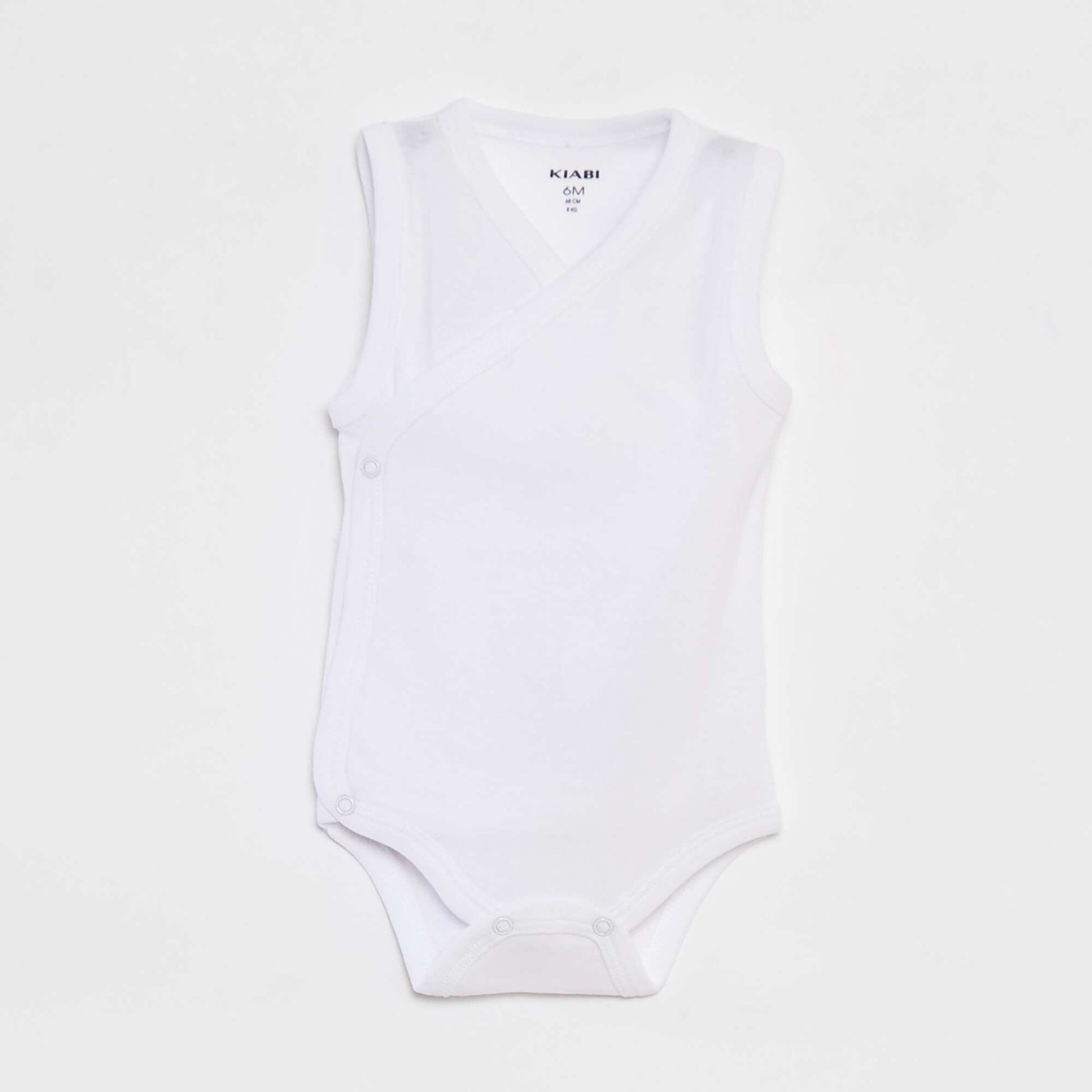Lot de 3 body avec ouvertures pressionnées - 3 pièces BLANC