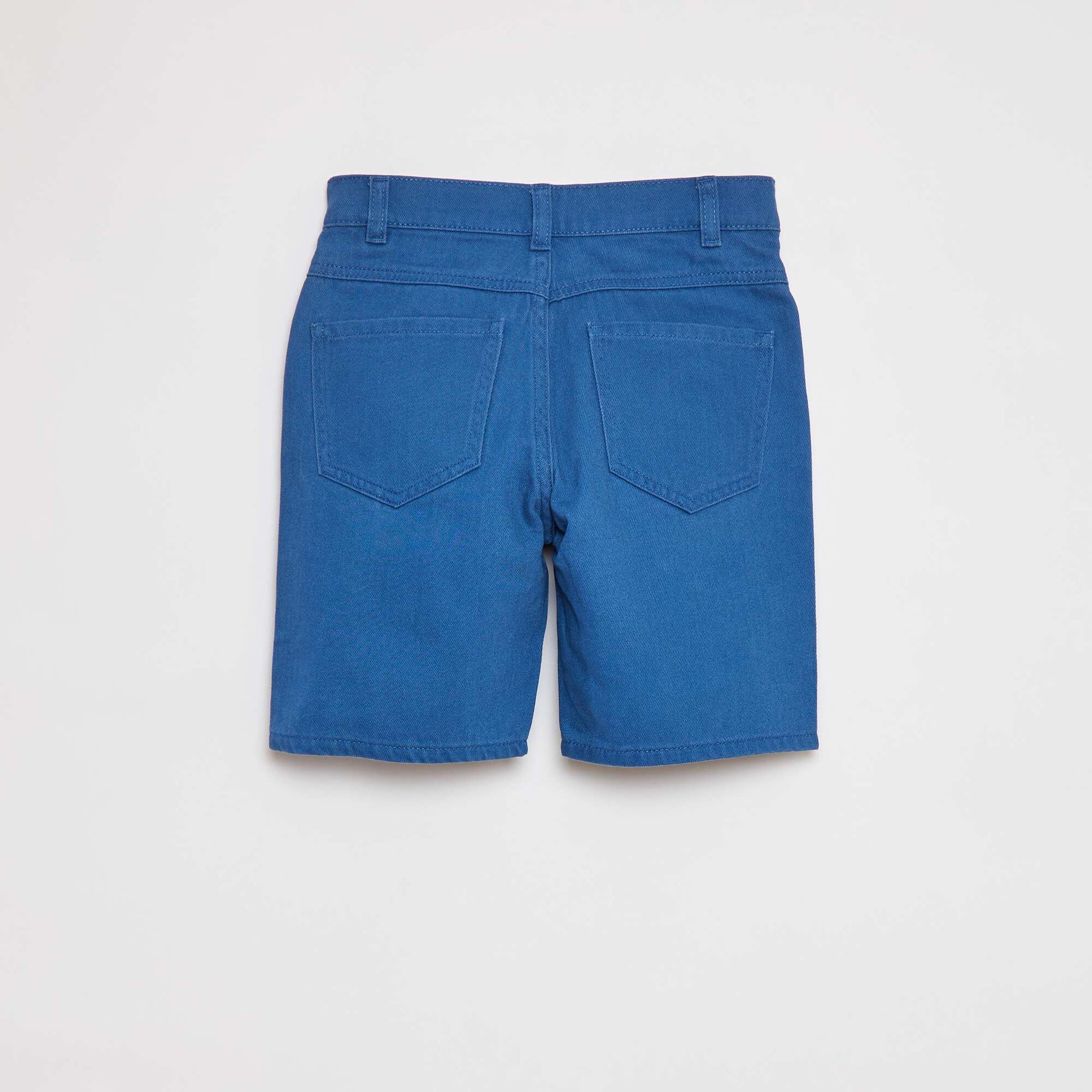 Bermuda en twill coupe loose BLEU