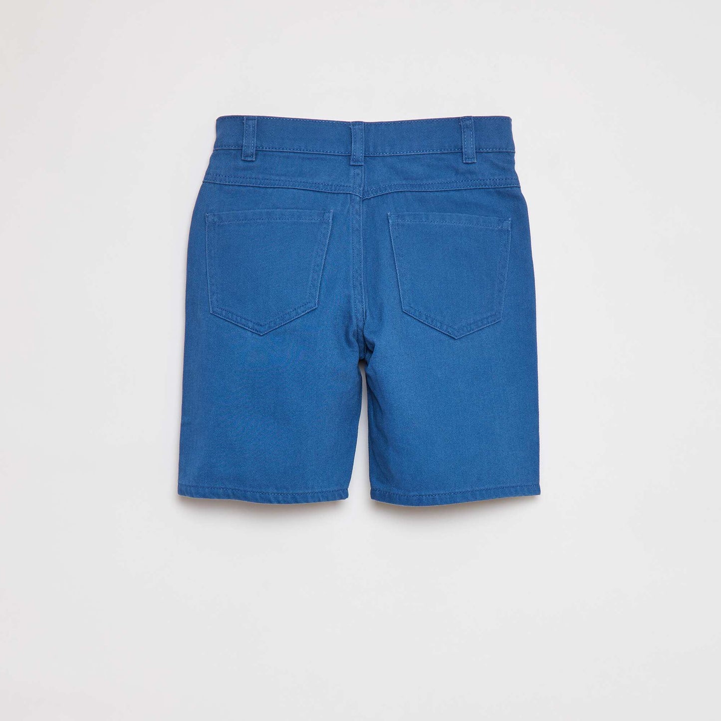 Bermuda en twill coupe loose BLEU