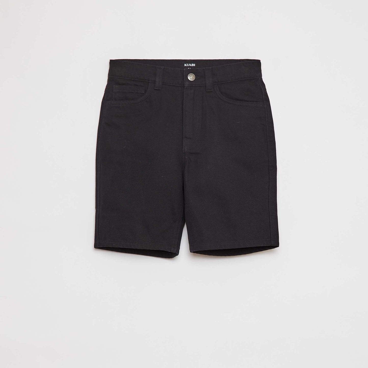 Bermuda en twill coupe loose NOIR