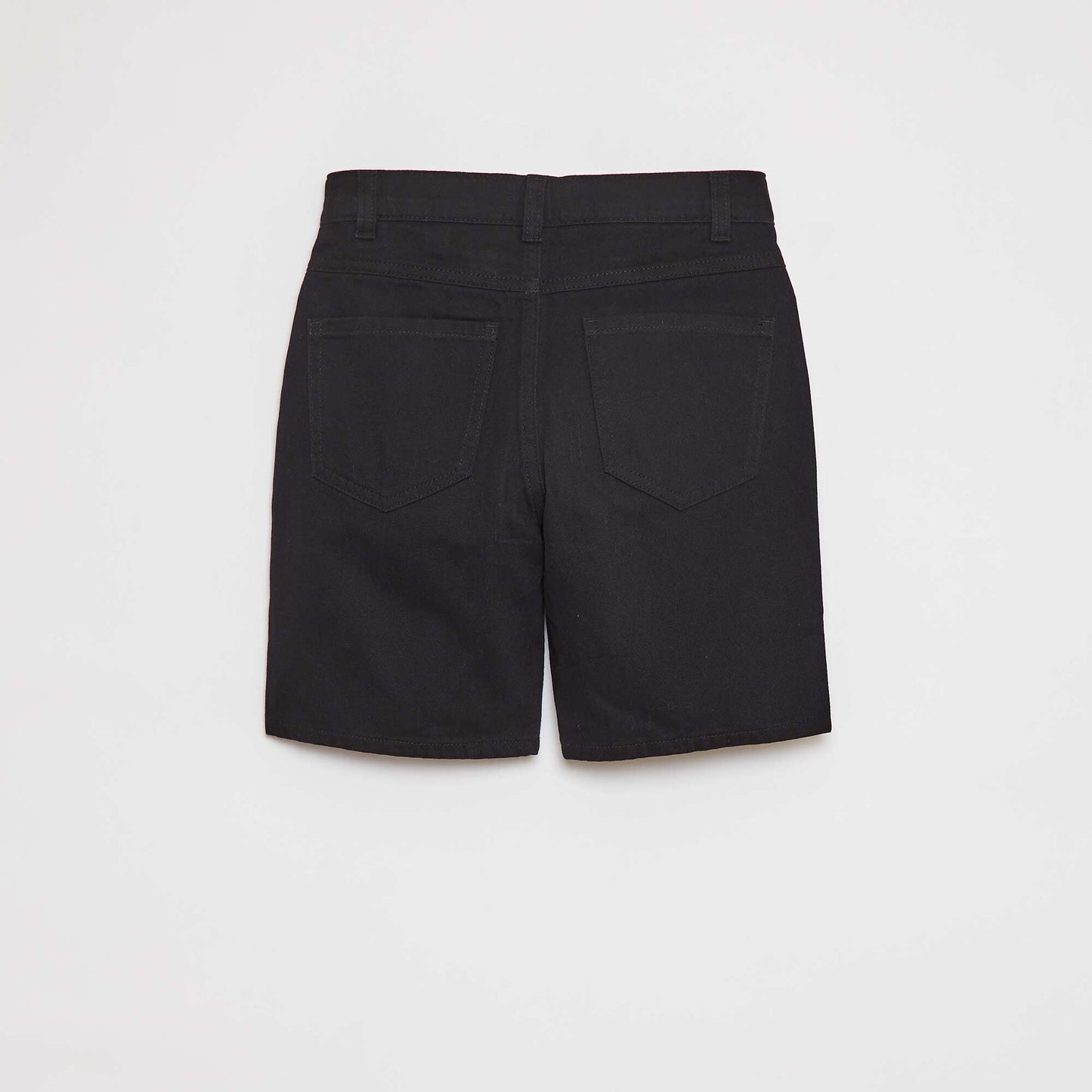 Bermuda en twill coupe loose NOIR