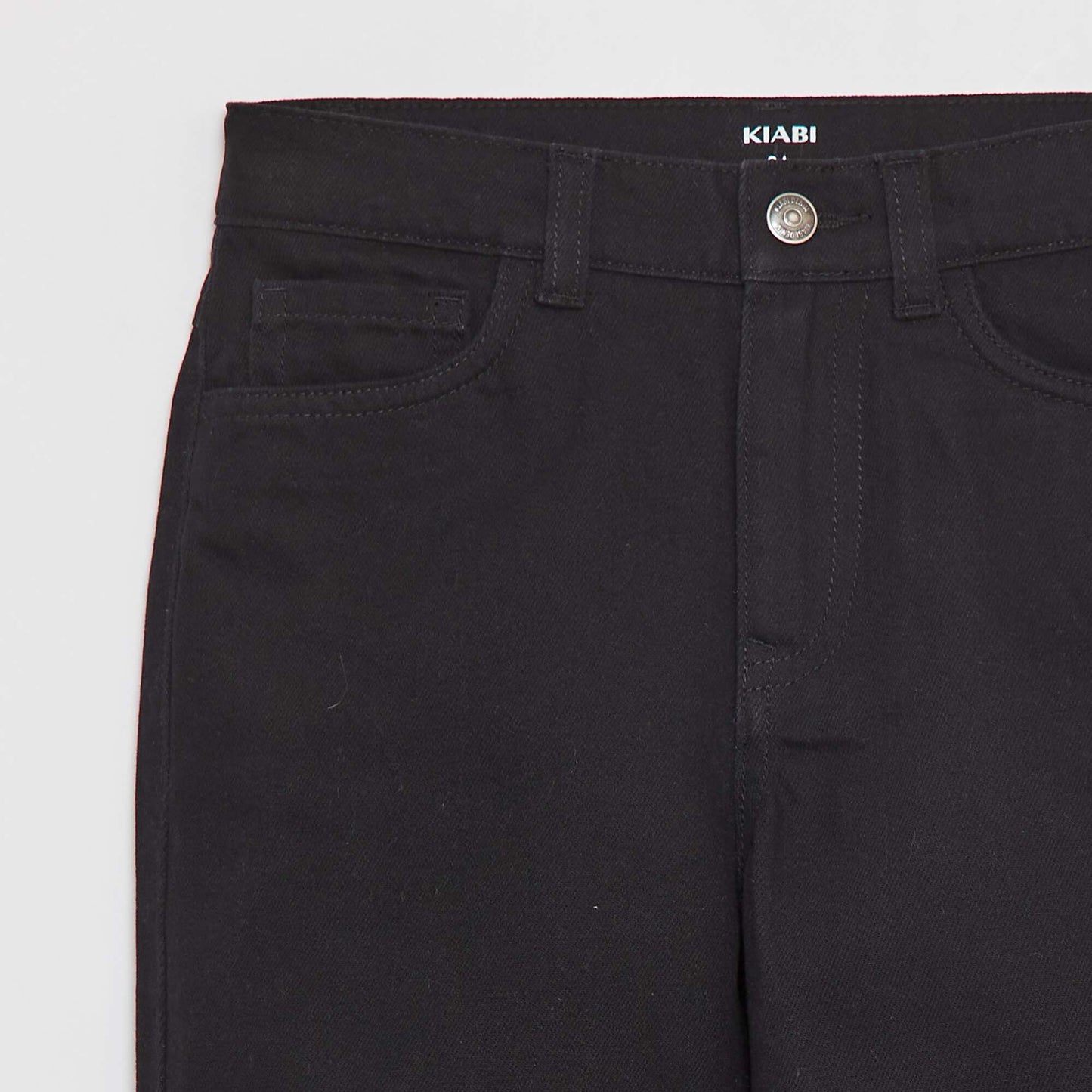Bermuda en twill coupe loose NOIR
