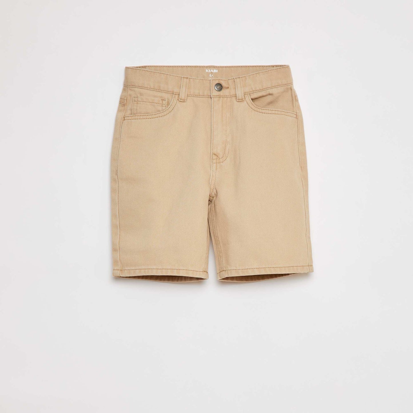 Bermuda en twill coupe loose BEIGE