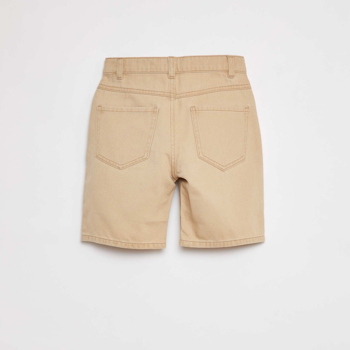 Bermuda en twill coupe loose BEIGE