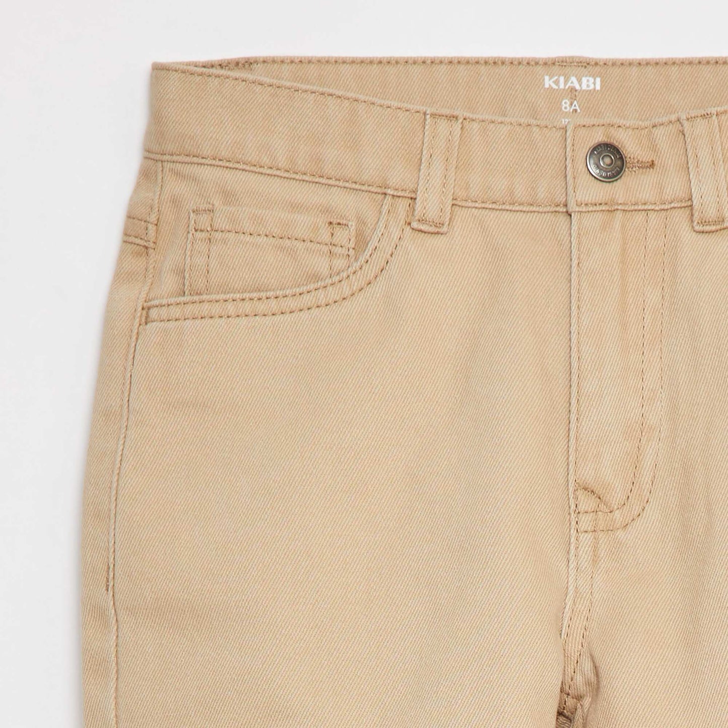 Bermuda en twill coupe loose BEIGE