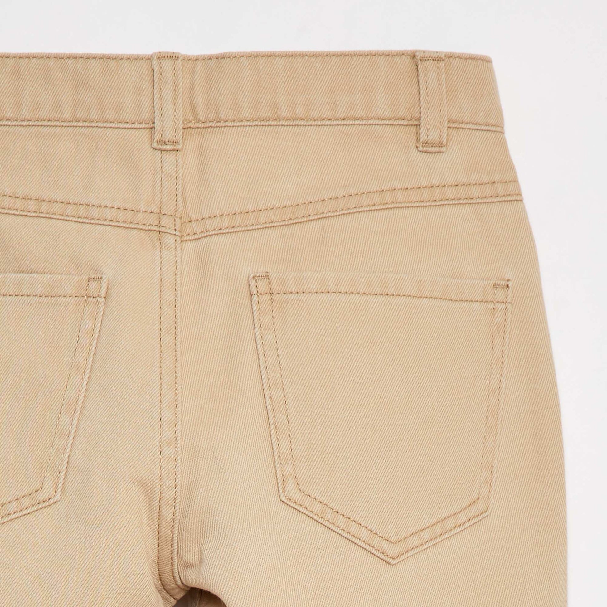 Bermuda en twill coupe loose BEIGE