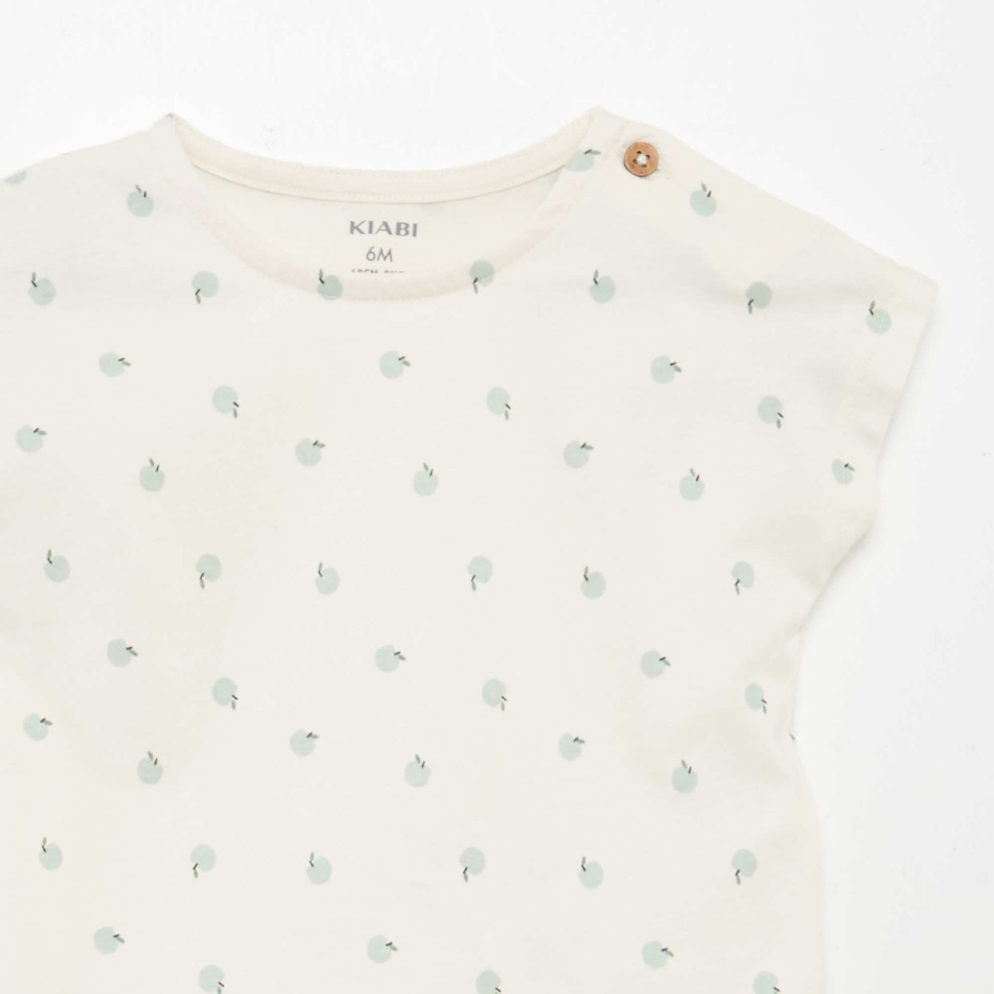 Ensemble imprimé t-shirt + short - 2 pièces BLANC