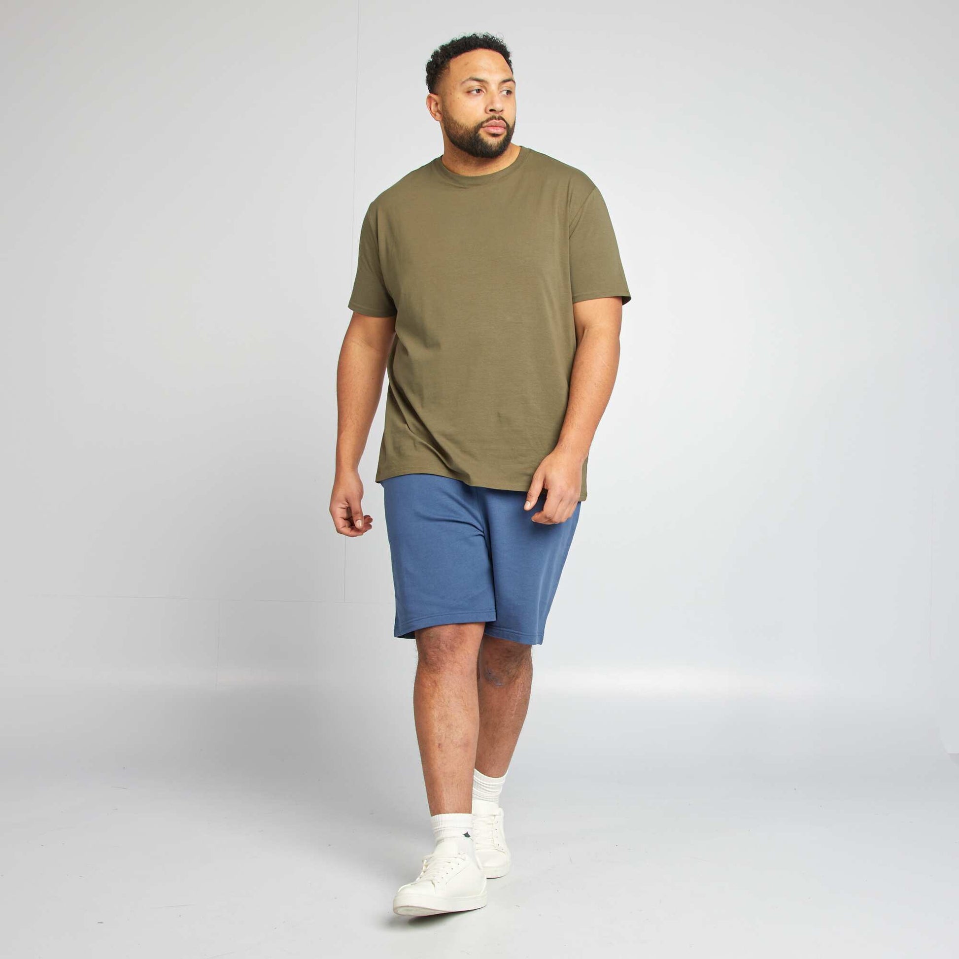 T-shirt uni manches courtes KAKI
