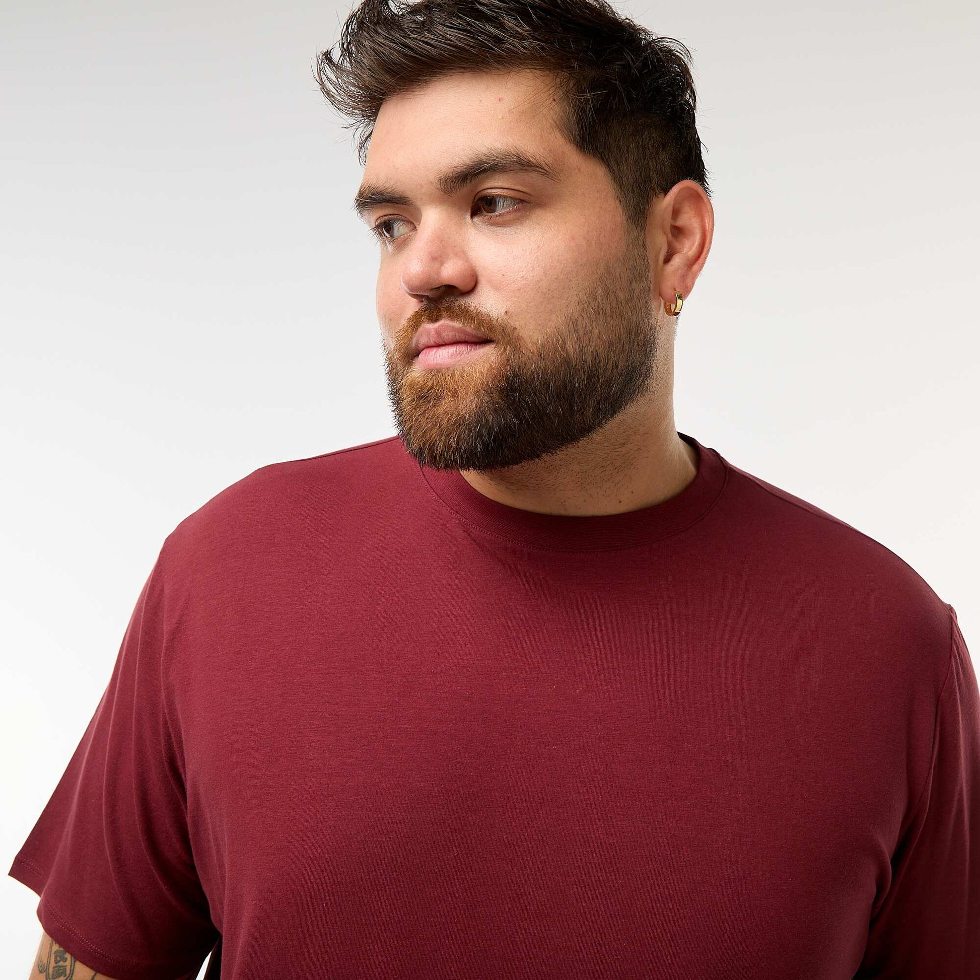 T-shirt uni manches courtes ROUGE