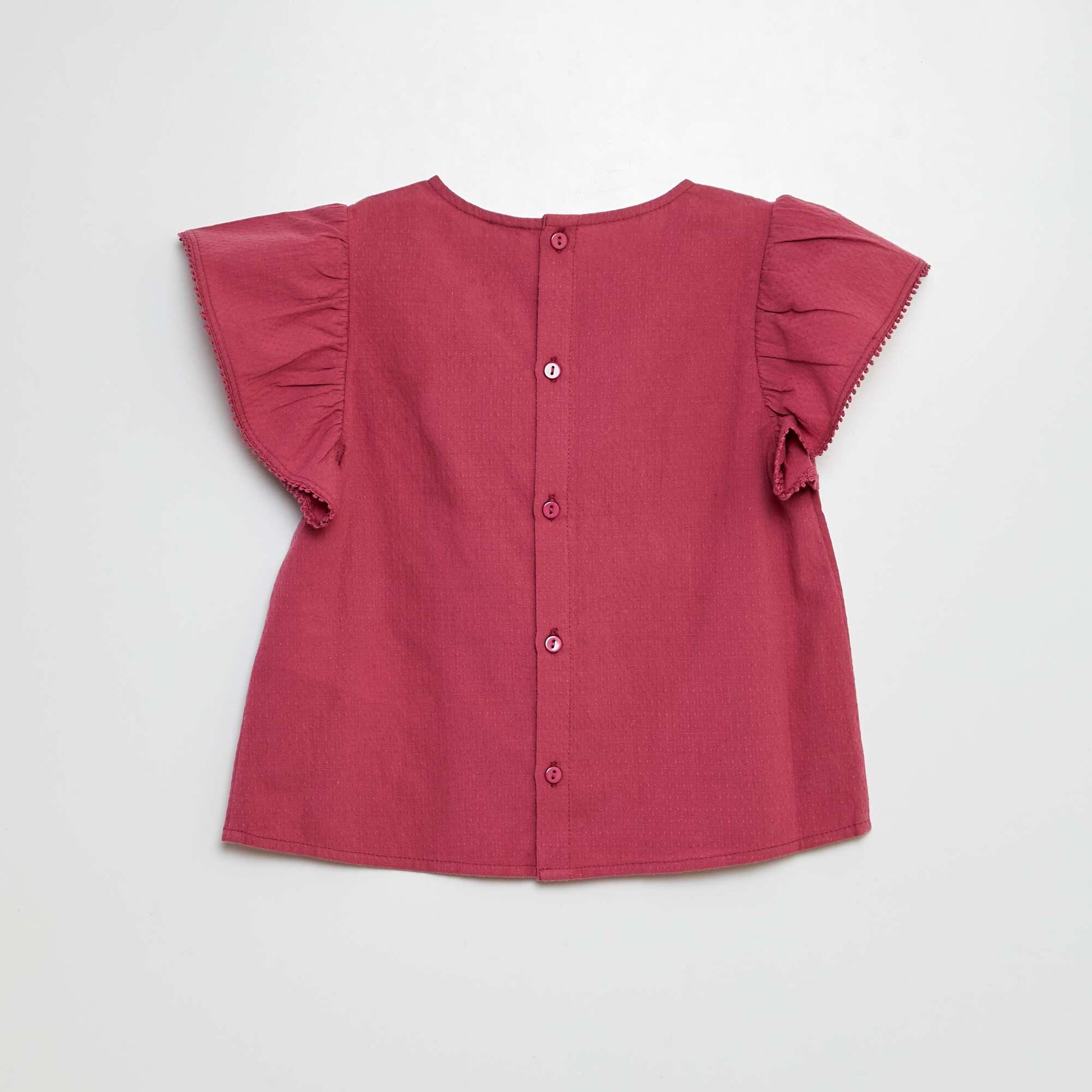 Blouse à manches courtes avec broderies VIOLET