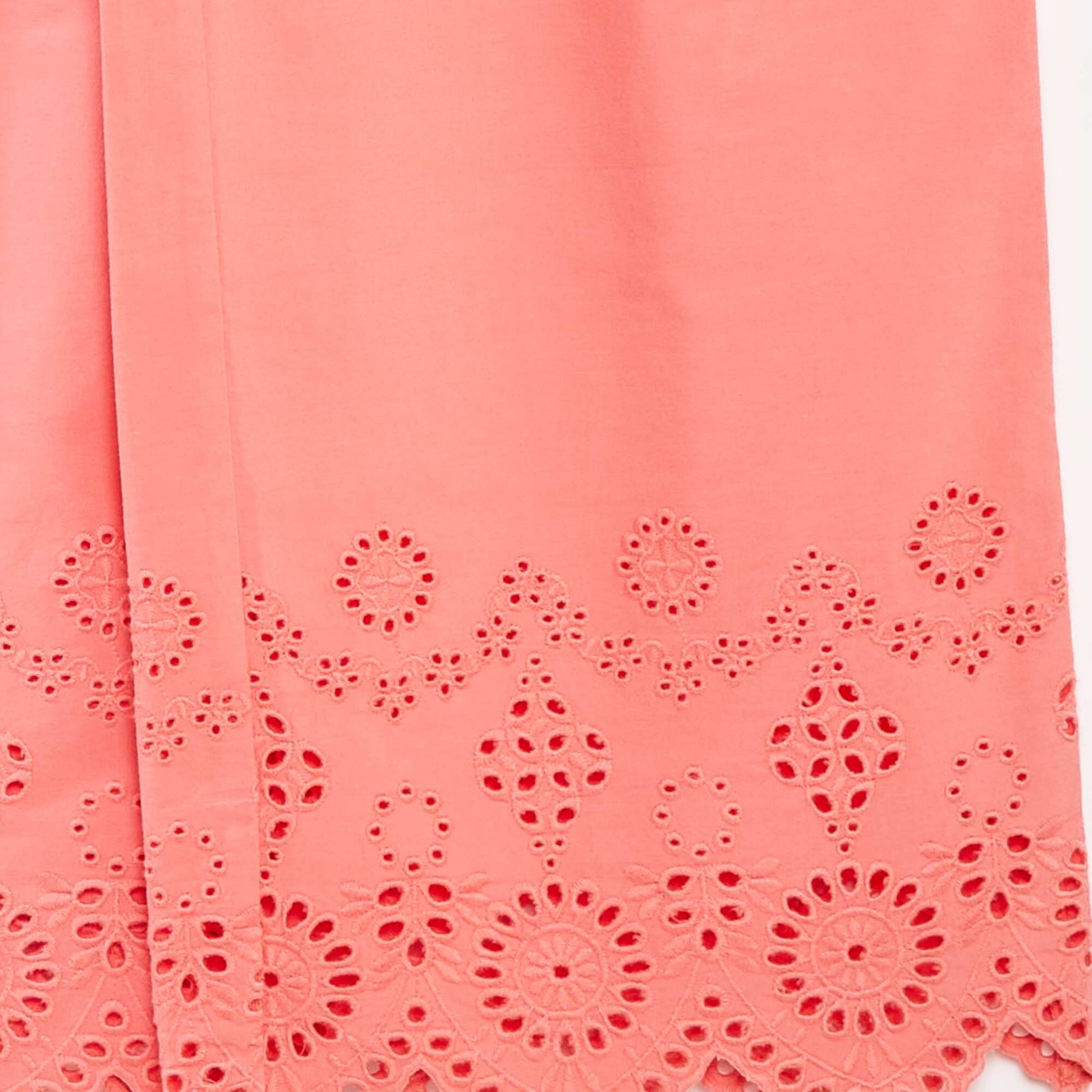 Pantalon large avec broderies anglaises ROSE