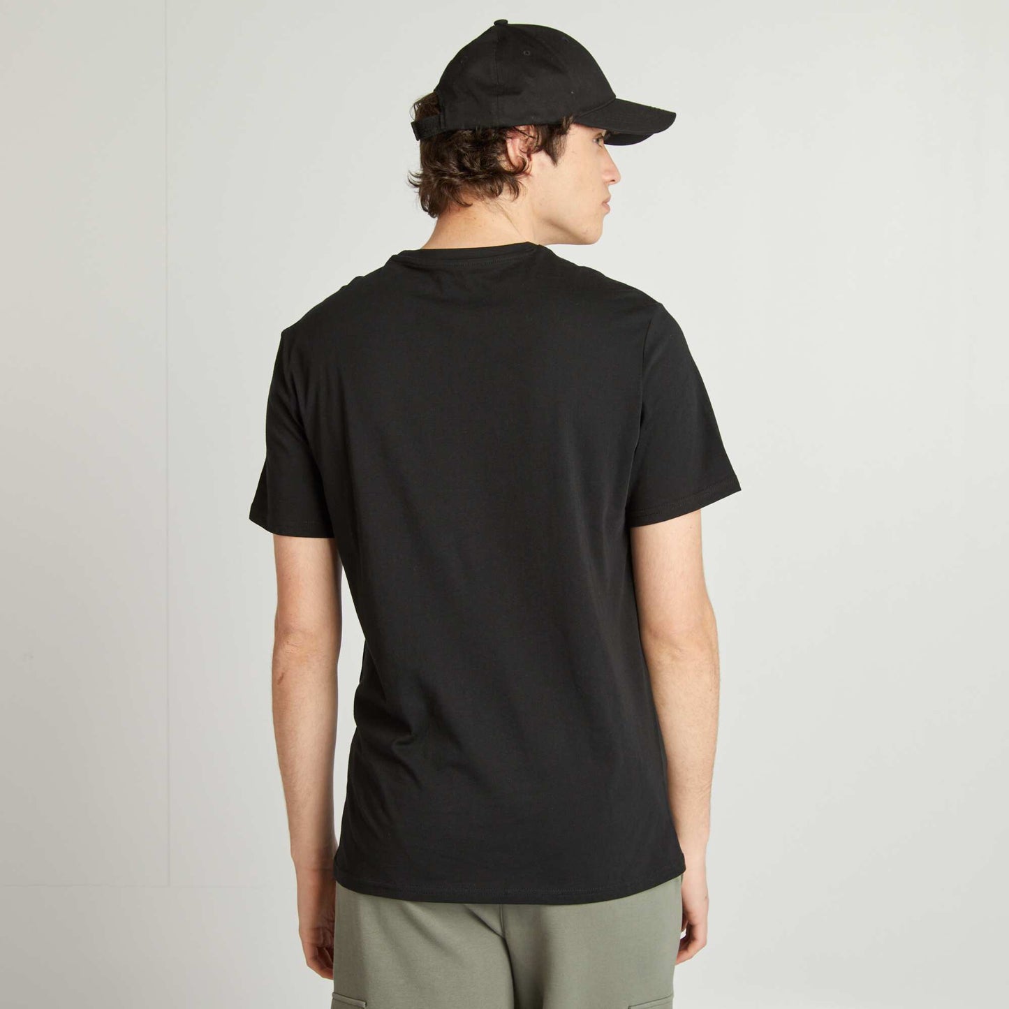 Tee-shirt en jersey imprimé NOIR