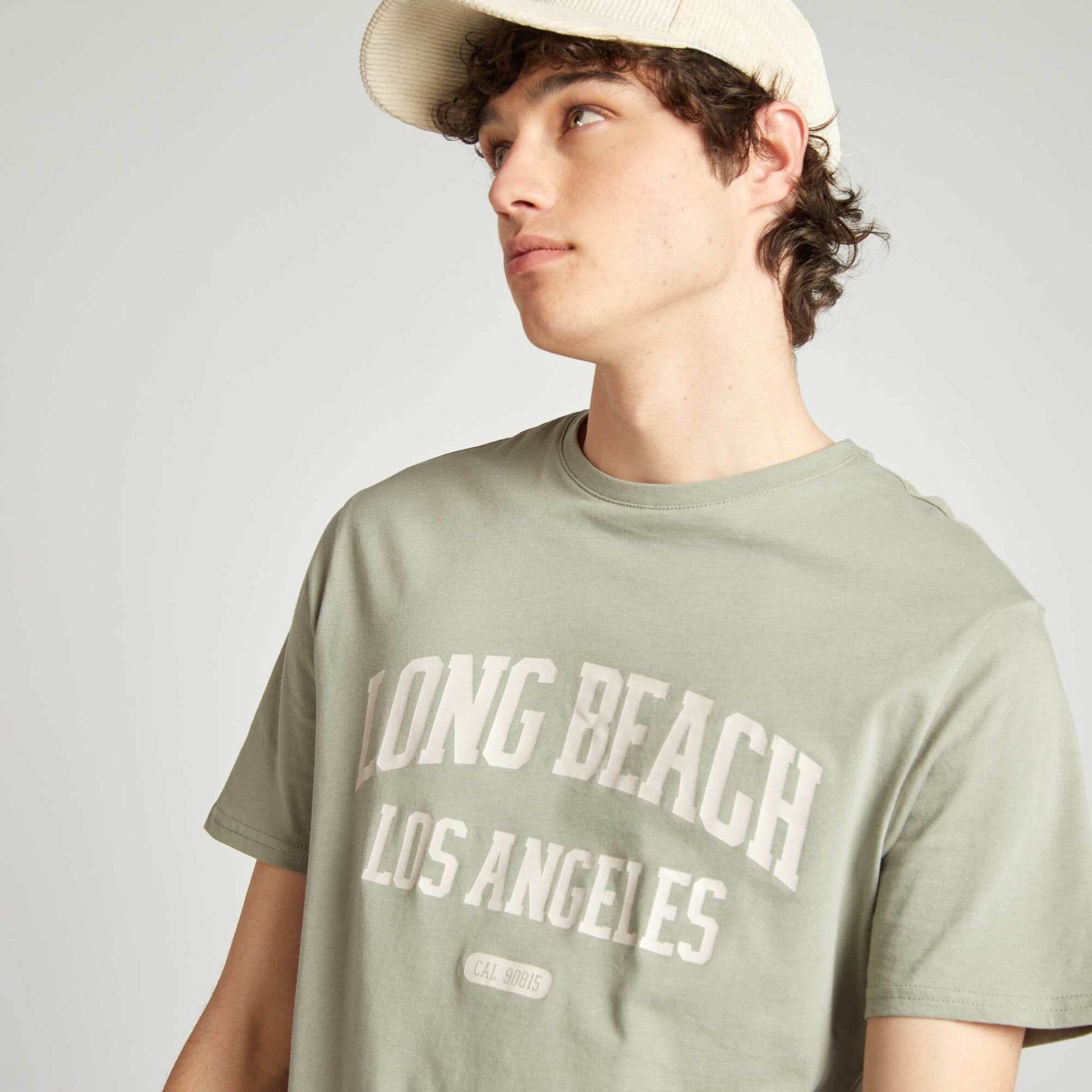 Tee-shirt en jersey imprimé VERT