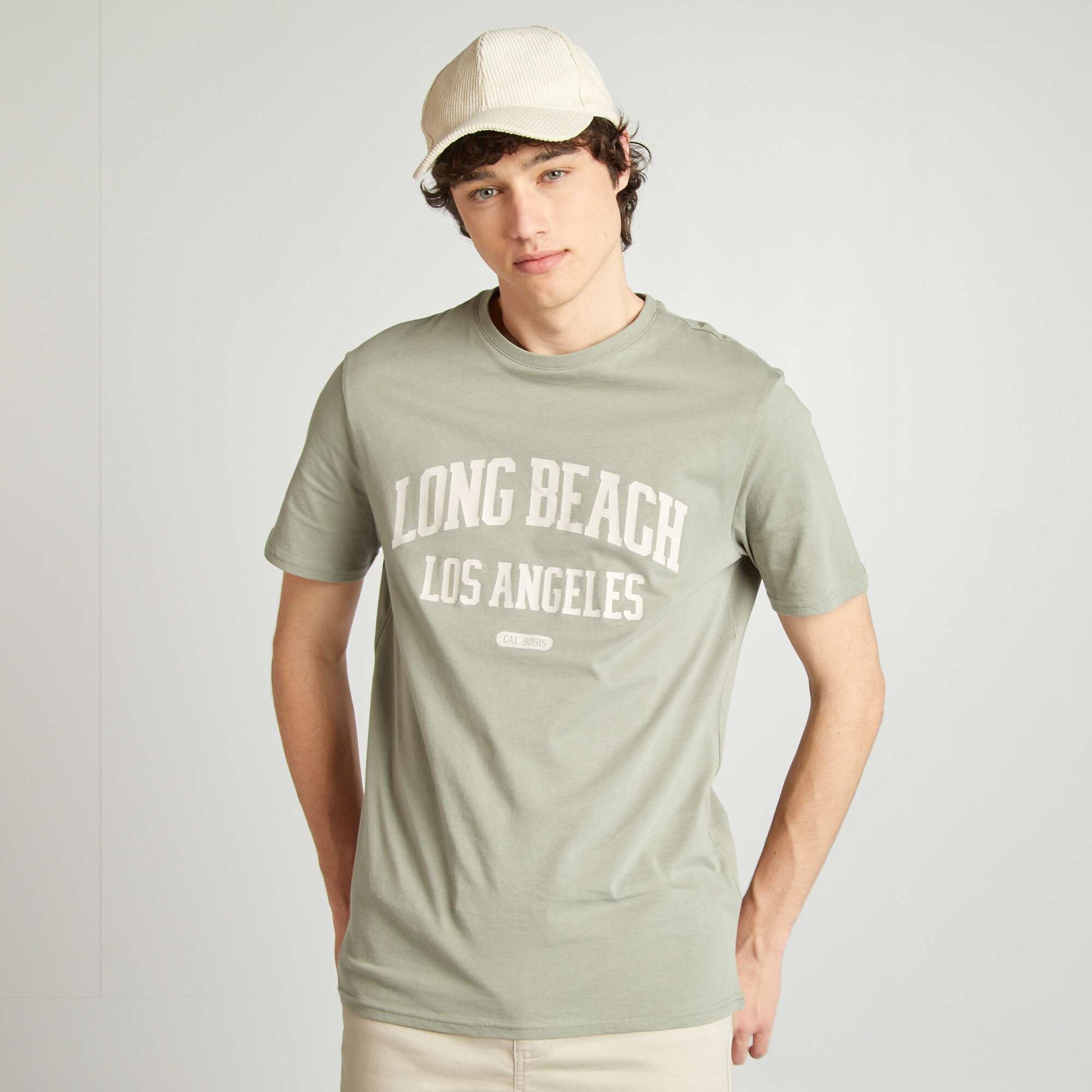 Tee-shirt en jersey imprimé VERT