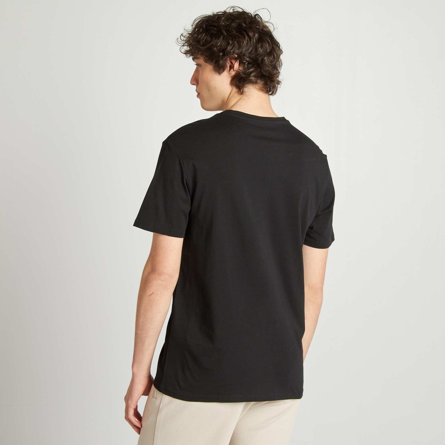 Tee-shirt en jersey imprimé NOIR