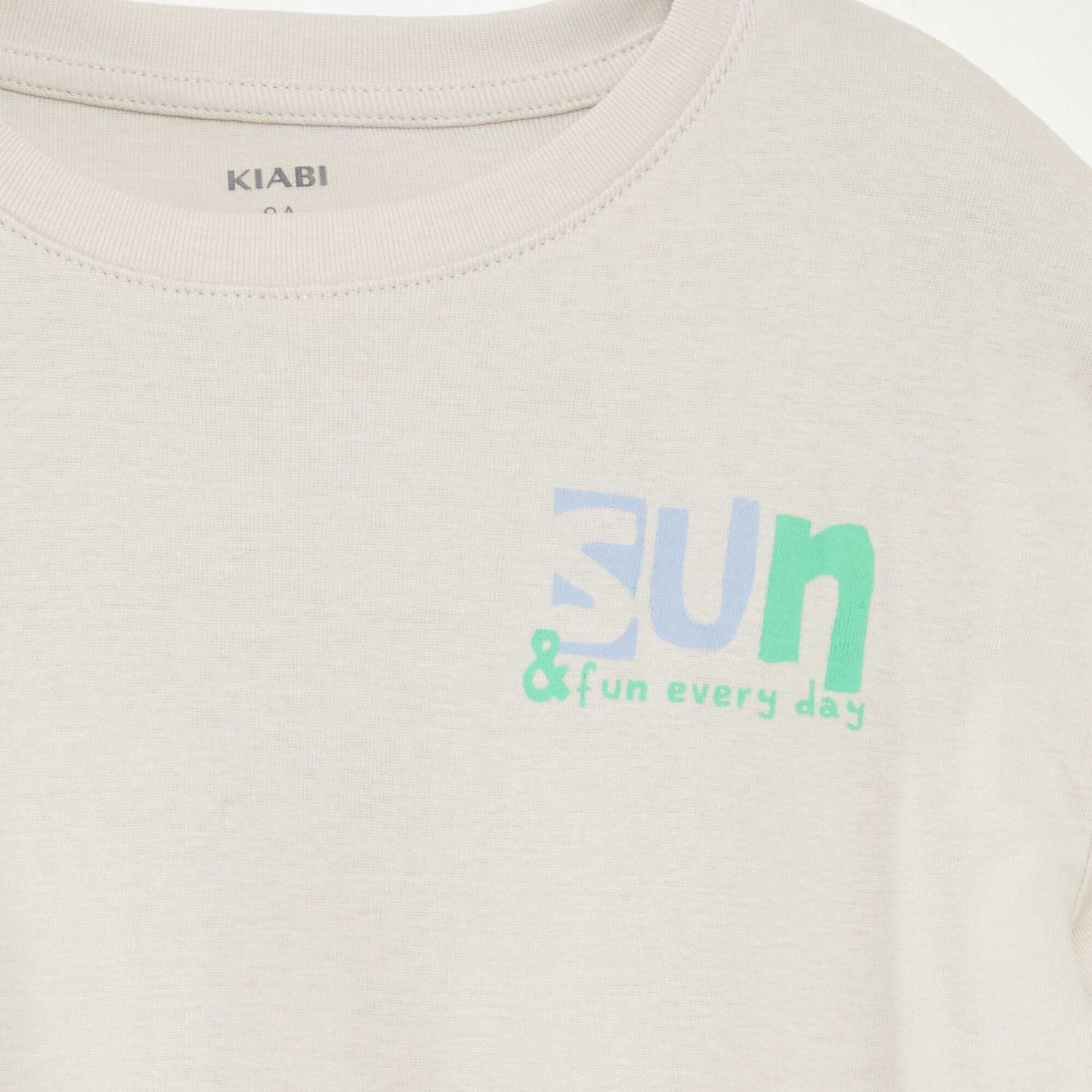 T-shirt imprimé recto/verso manches courtes BLANC