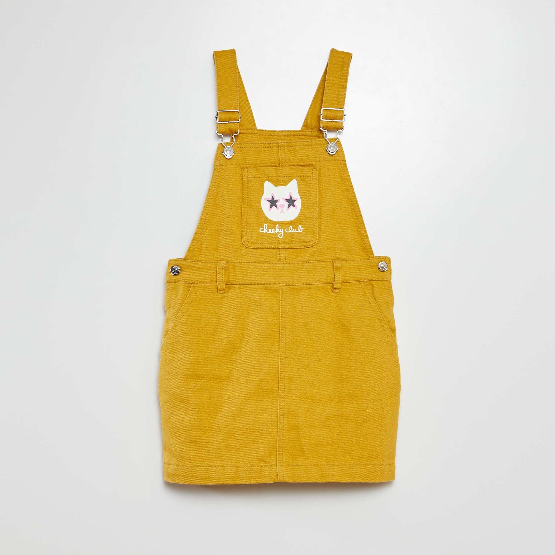 Robe salopette avec poche - Grafik Edition BLANC