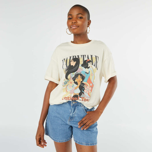 T-shirt 'Princesses' de 'Disney' BLANC