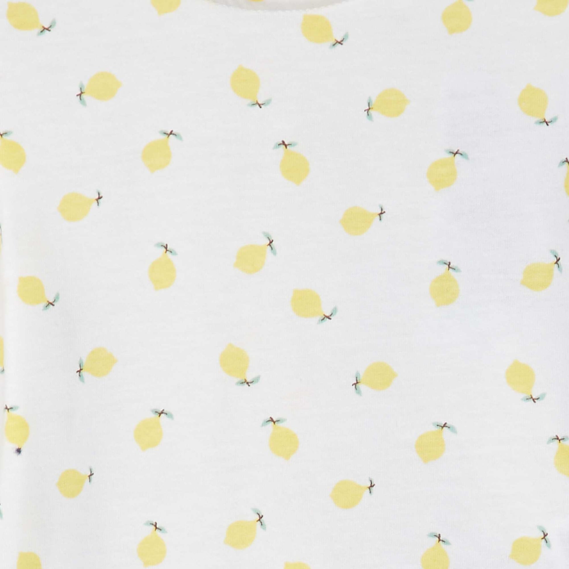 T-shirt à manches courtes volantées BLANC