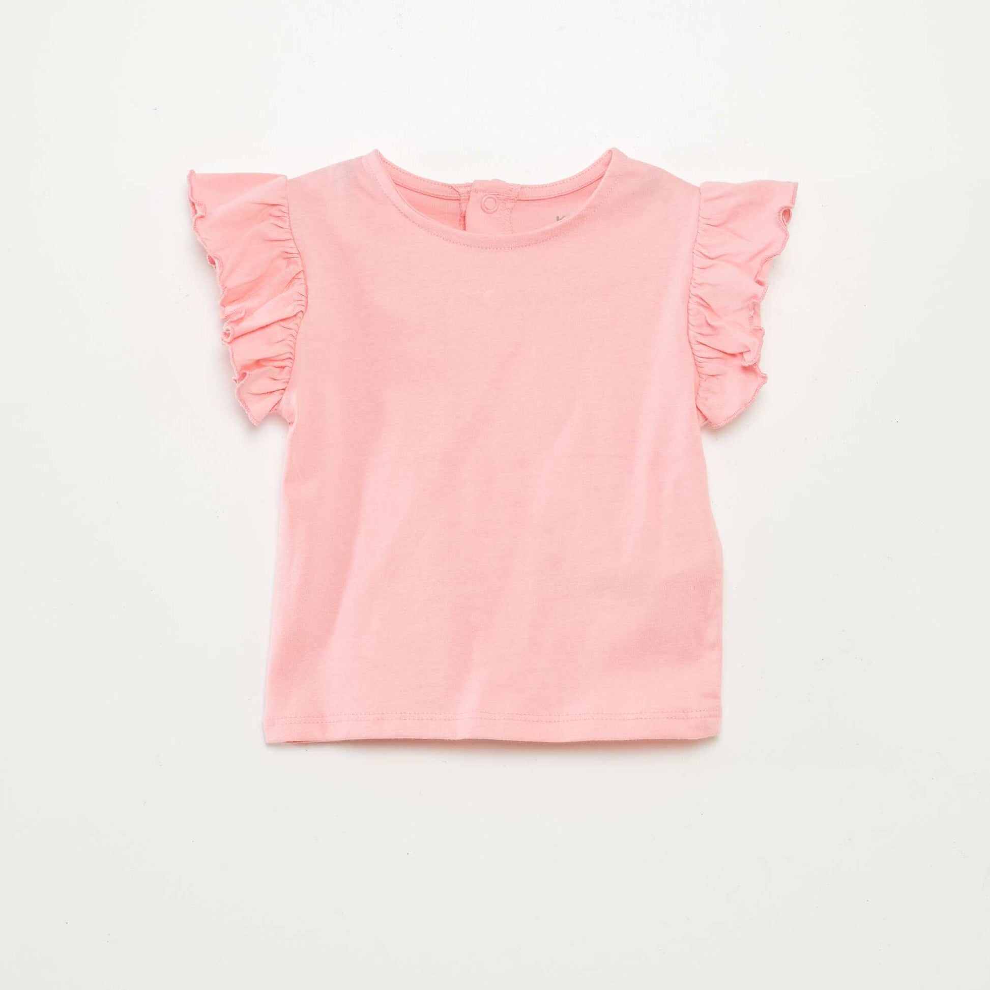 T-shirt à manches courtes volantées ROSE
