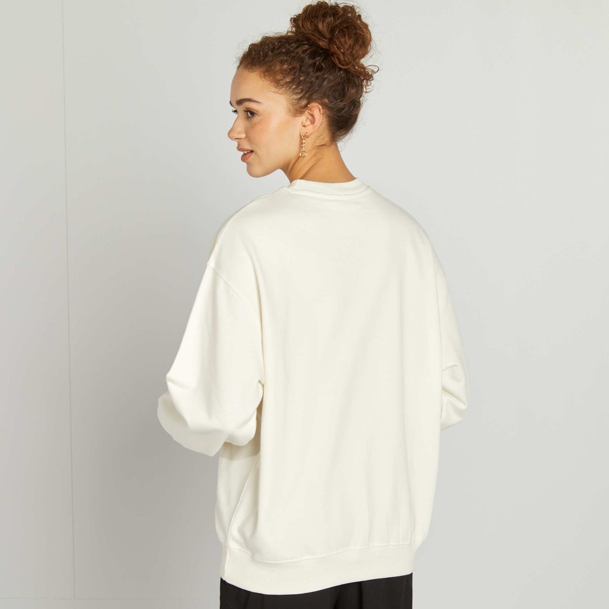 Sweat imprimé 'One Piece' BLANC