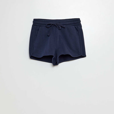 Short en molleton fin (French-Terry) BLEU