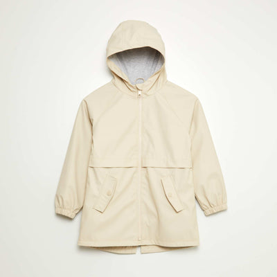 Parka à capuche déperlant BEIGE
