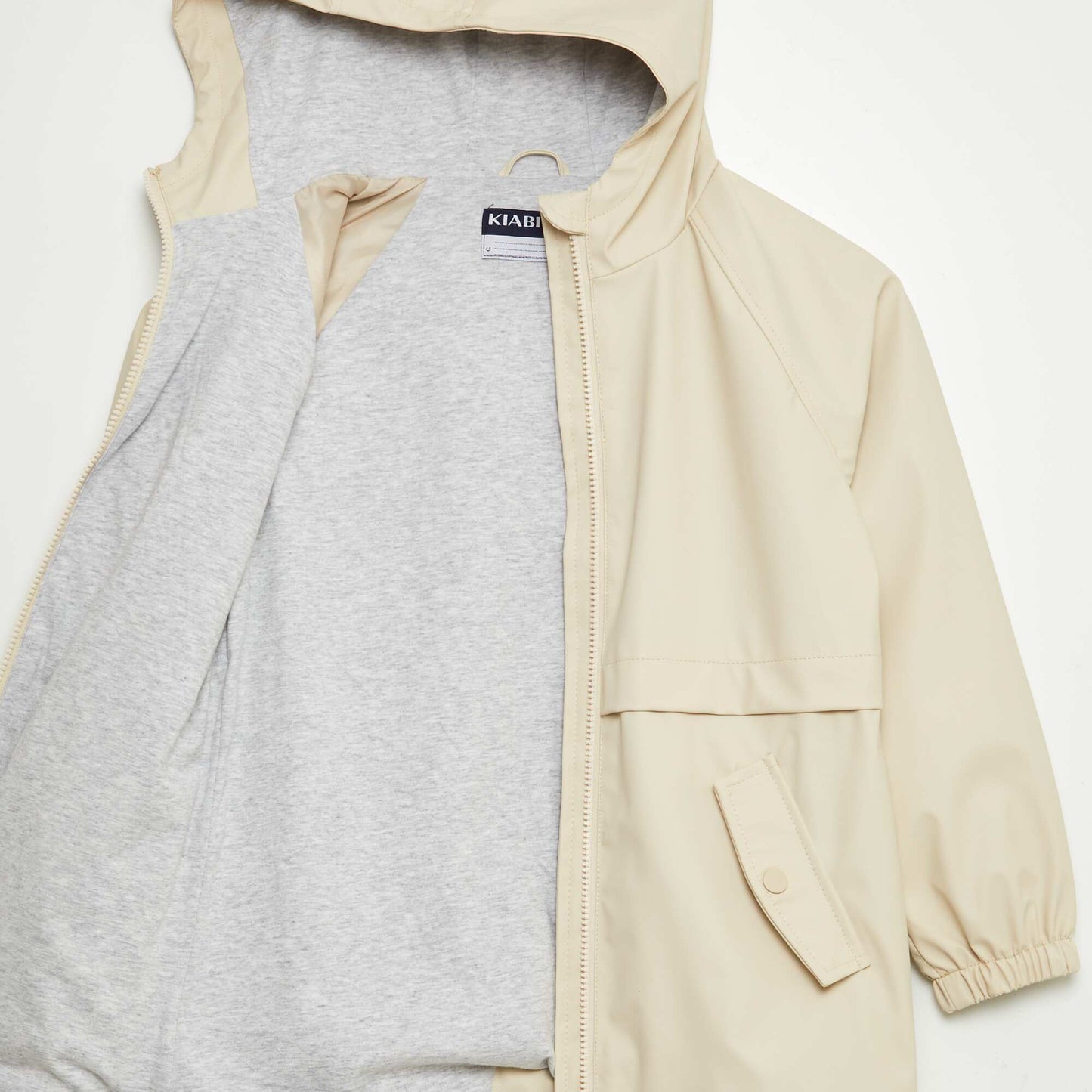 Parka à capuche déperlant BEIGE