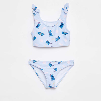 Maillot de bain 'Stitch' 'Disney' avec nœuds décoratifs - 2 pièces BLEU