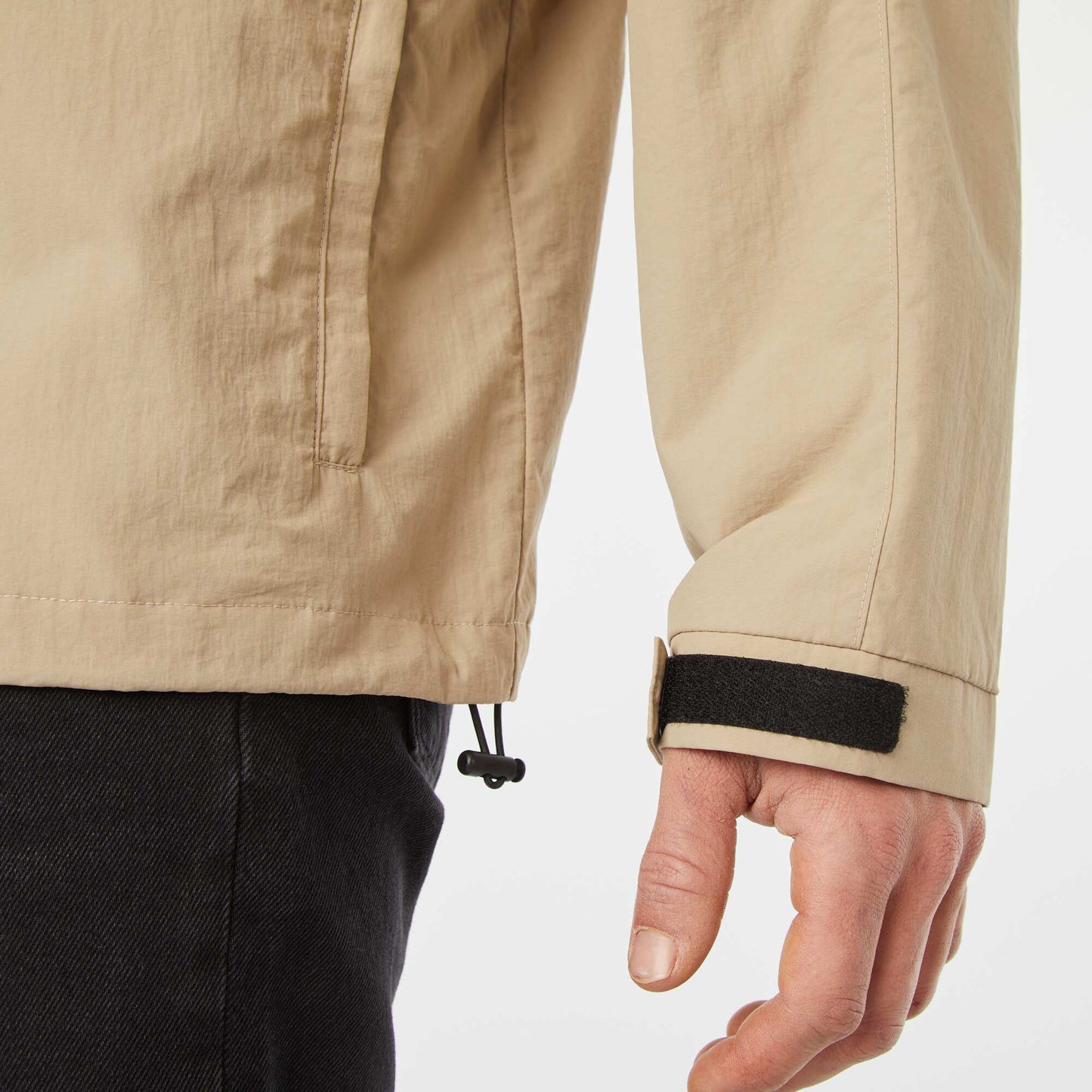 Coupe-vent déperlant avec manches amovibles BEIGE