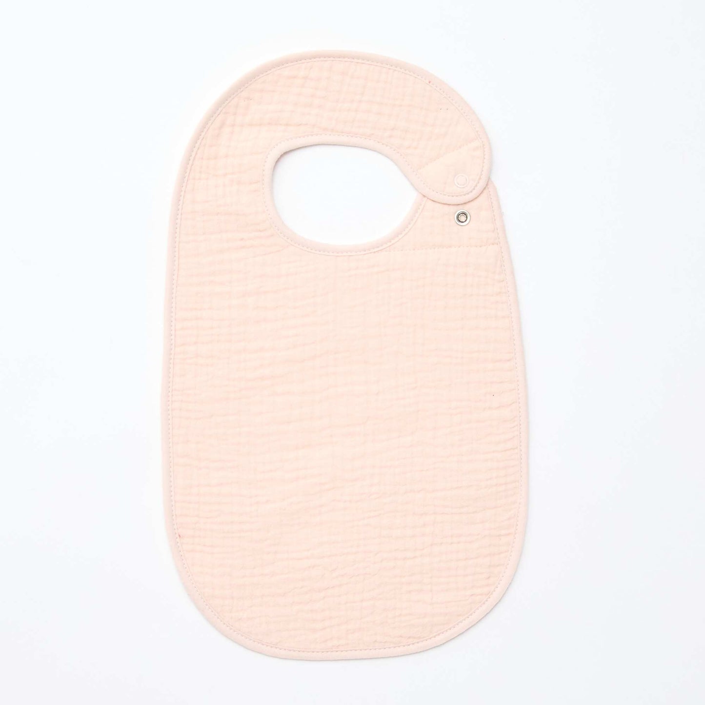 Lot de 3 bavoirs en gaze de coton doublure en éponge ROSE