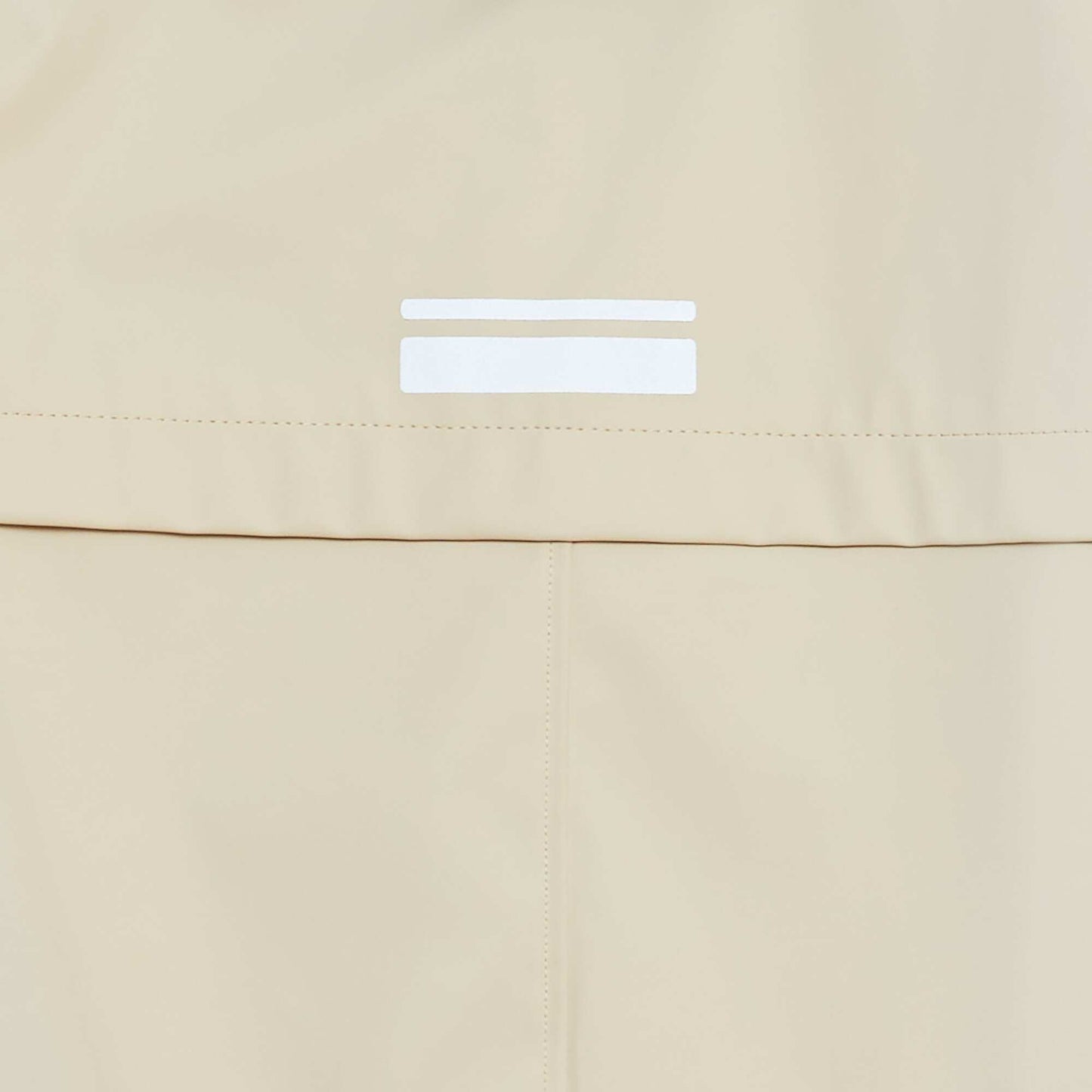 Parka en toile cirée avec capuche BLEU/BEIGE