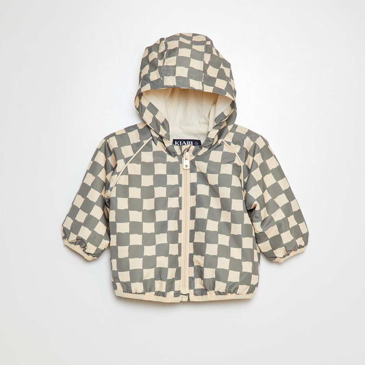 Coupe vent avec capuche BEIGE