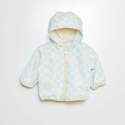 Coupe vent avec capuche BLEU