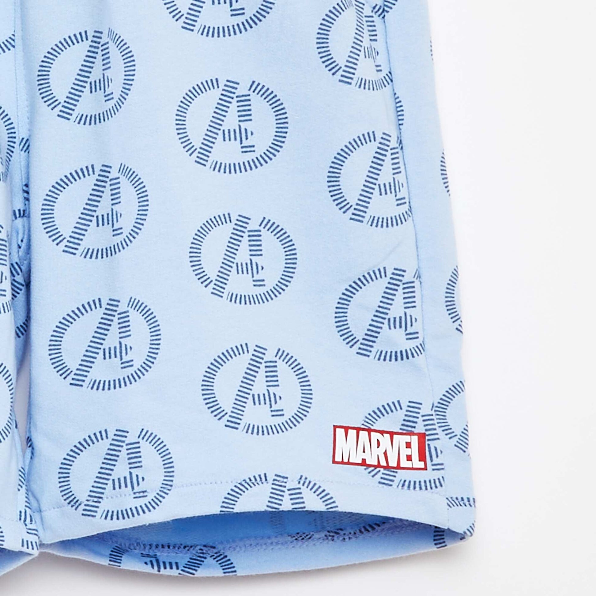 Bermuda 'Marvel' en molleton léger avec 2 poches BLEU