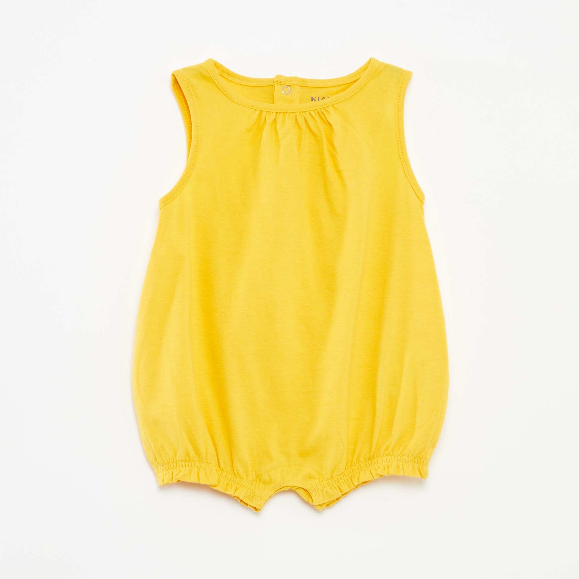 Lot de 2 barboteuses sans manches JAUNE