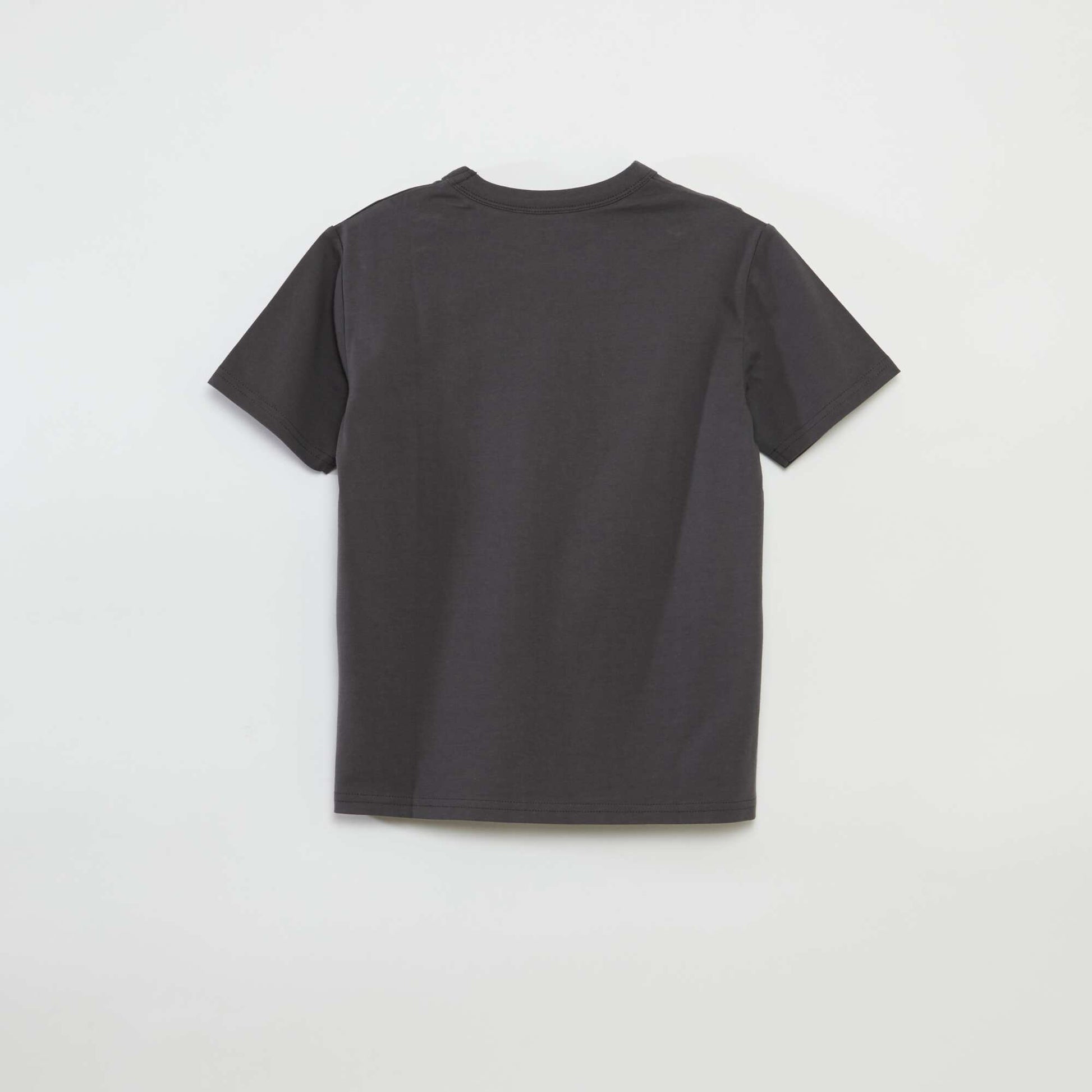T-shirt basique à manches courtes et col rond GRIS