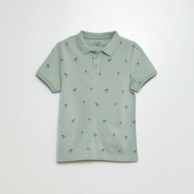 Polo en maille piquée KAKI