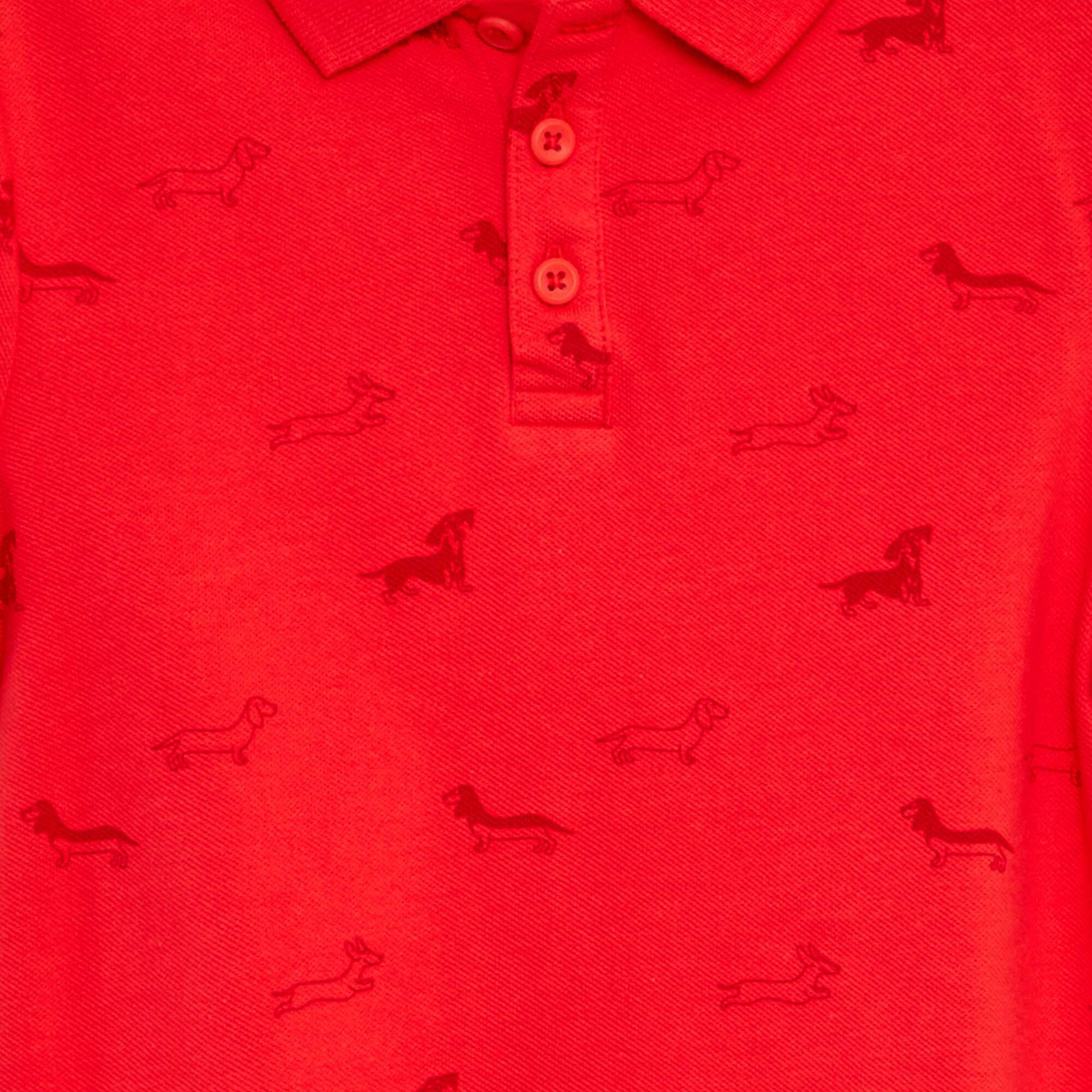 Polo en maille piquée ROUGE