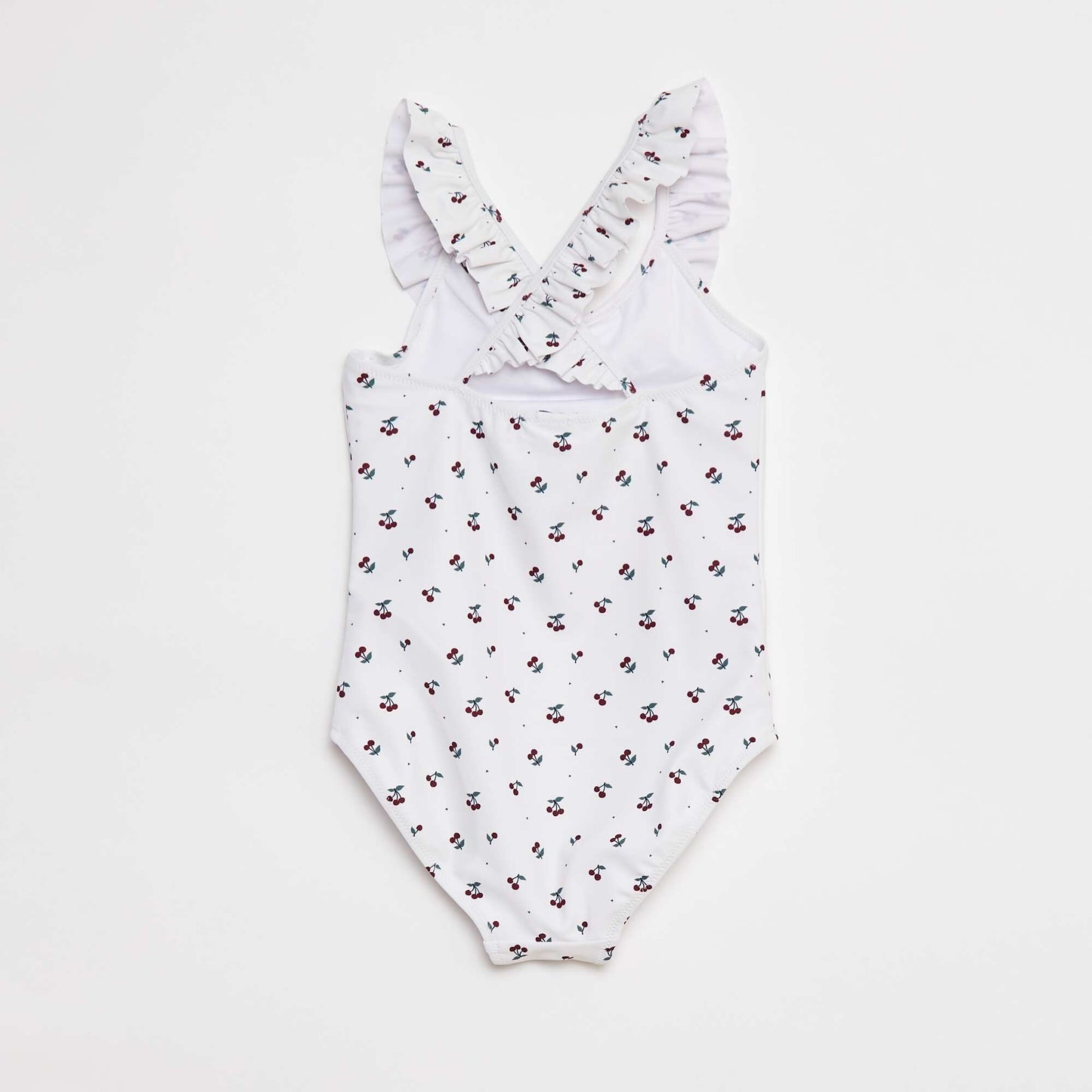 Maillot de bain imprimé cerises - 1 pièce BLANC