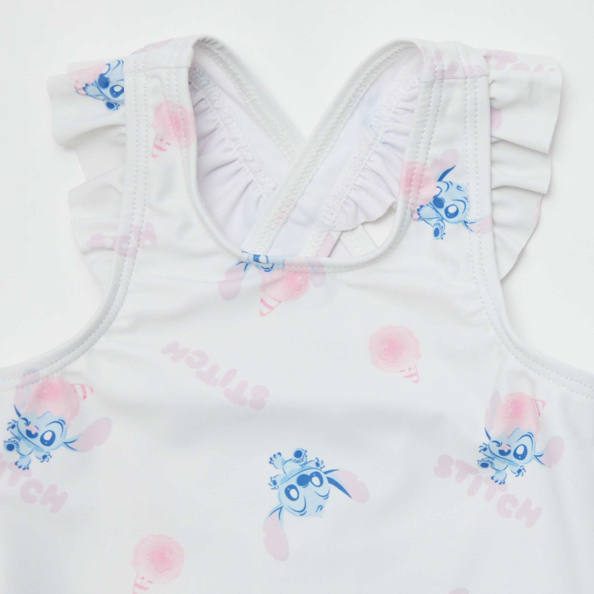 Maillot de bain avec volants 'Stitch' 'Disney' - 1 pièce BLANC