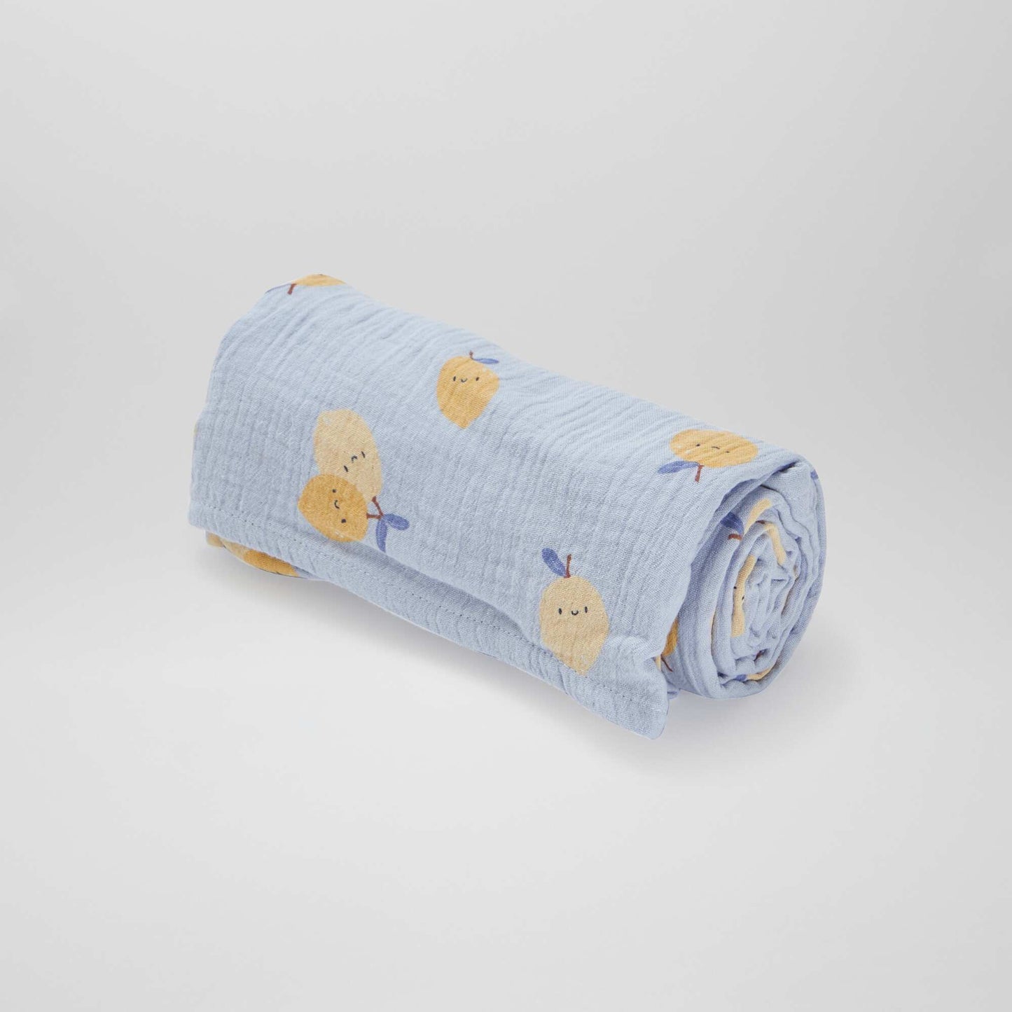 Lot de 3 langes - 2 de 60 x 60 et 1 de 100 x 120 cm BLEU