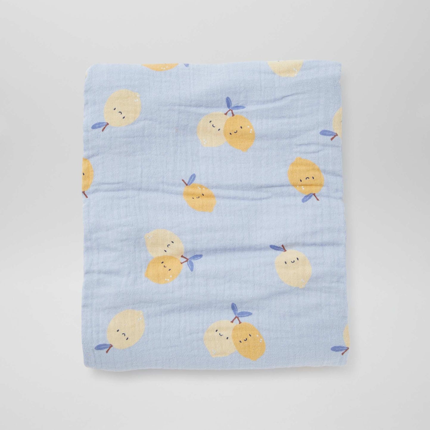 Lot de 3 langes - 2 de 60 x 60 et 1 de 100 x 120 cm BLEU