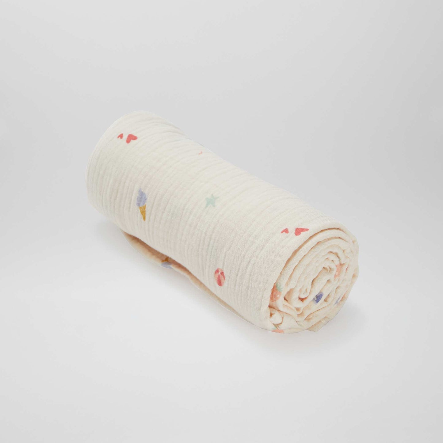 Lot de 3 langes - 2 de 60 x 60 et 1 de 100 x 120 cm ROSE