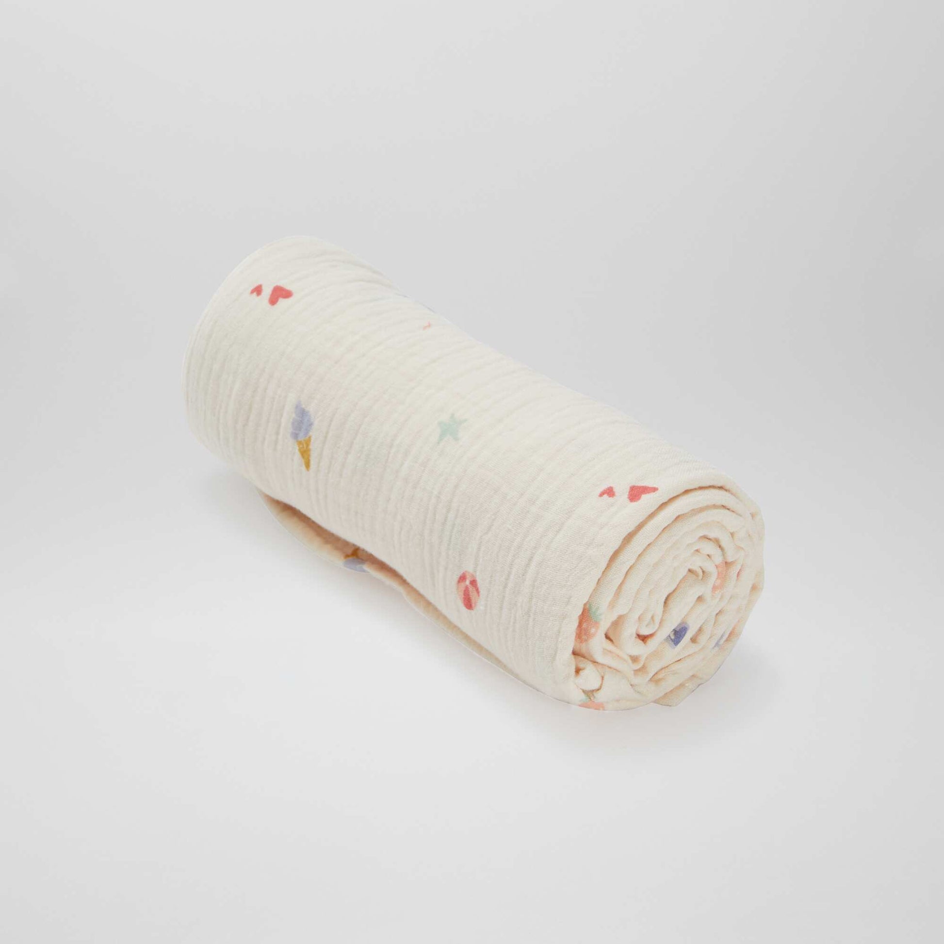 Lot de 3 langes - 2 de 60 x 60 et 1 de 100 x 120 cm ROSE