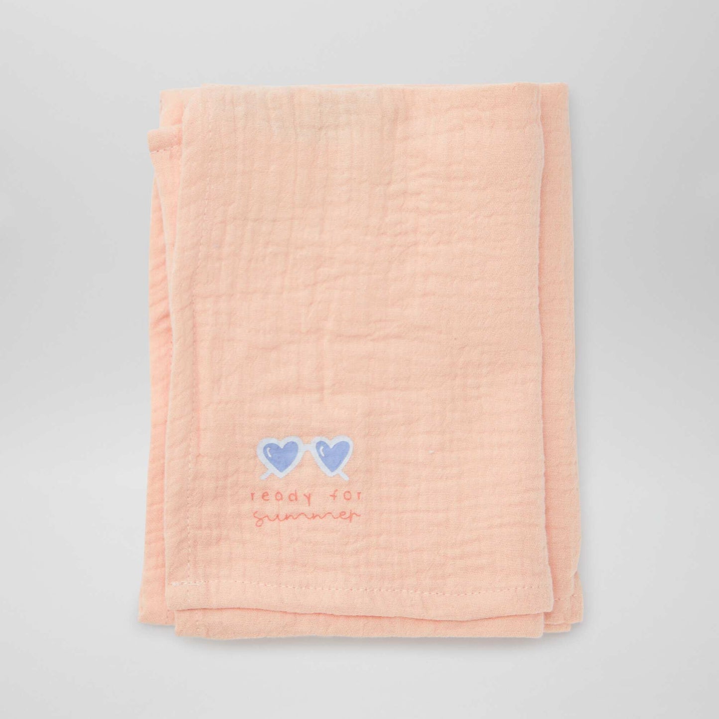 Lot de 3 langes - 2 de 60 x 60 et 1 de 100 x 120 cm ROSE