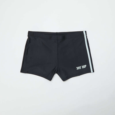 Boxer de bain en microfibre BLEU